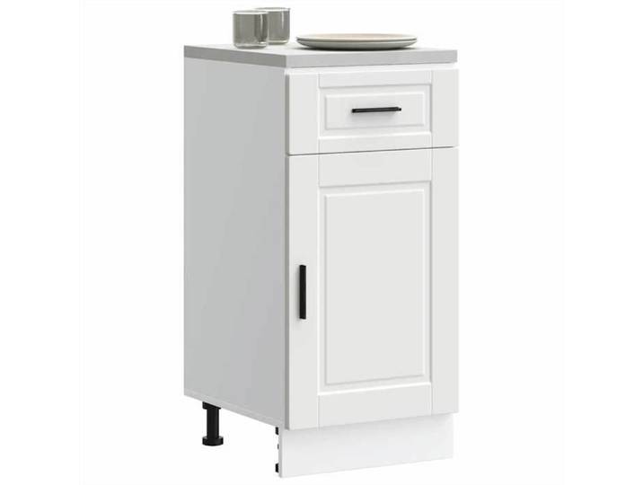 Luxueux Best* Armoire de cuisine - Armoire basse/meuble bas d'évier Porto blanc bois d'ingénierie Juin24299510