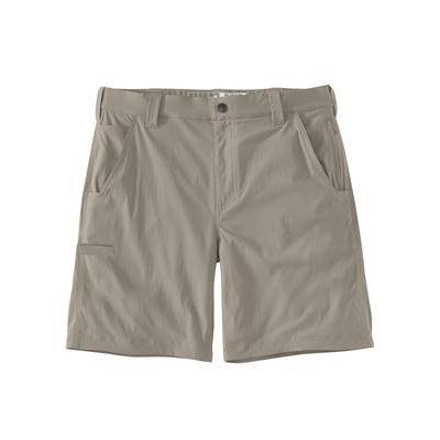 Arbeitsbundhose CARHARTT "Ripstop work Shorts", Herren, Gr. 36, EURO, beige (beige, grau), Obermaterial: 100% Nylon NY., Hosen