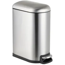Relaxdays Mülleimer 10 Liter Silber