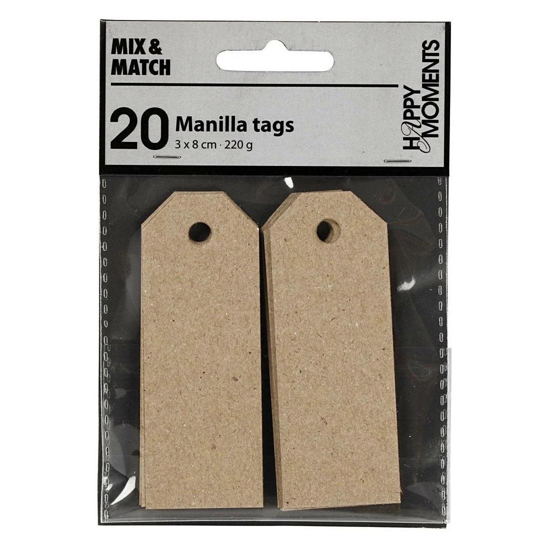 Creativ Company Manila Tags (20x) (234016)
