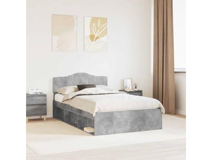 RJPLMFV Bettgestell, massives Kiefernholz, 120 x 190 cm Lattenrost inklusive, Holz, modernes Design, einfache Reinigung