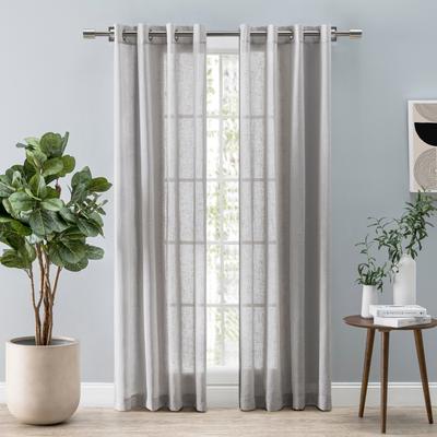 Ricardo Shannon Premium Slubbed Linen Grommet Curtain Panel