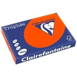 Clairalfa, Kopierpapier, Multifunktionspapier, DIN A3, 160 g/qm, ziegelrot (A3, 160 g/m2)
