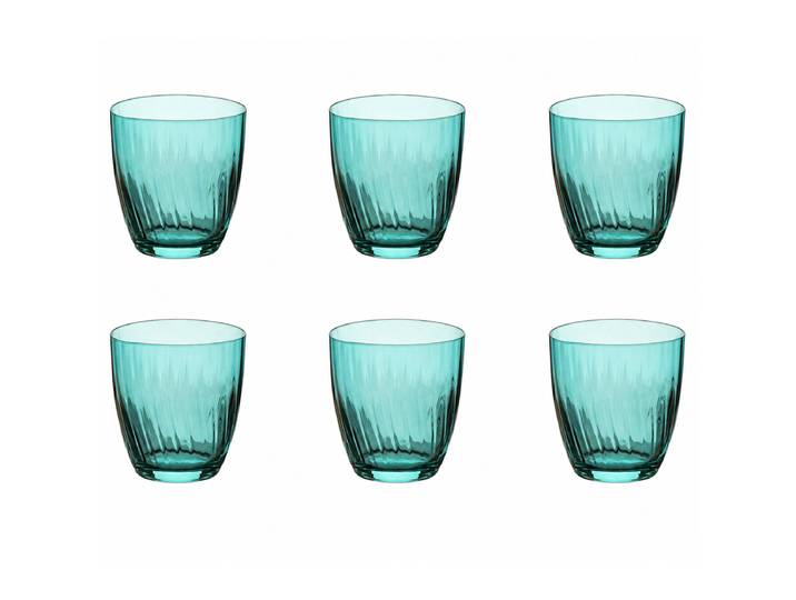 Verre à boire Sensa ensemble de 6 Ø 9cm Turquoise/Turquoise