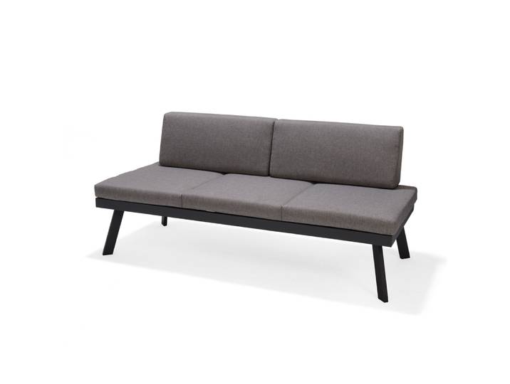 ScanCom Opal Sofa 2-sitzer Gestell aus Aluminium in Graphit
