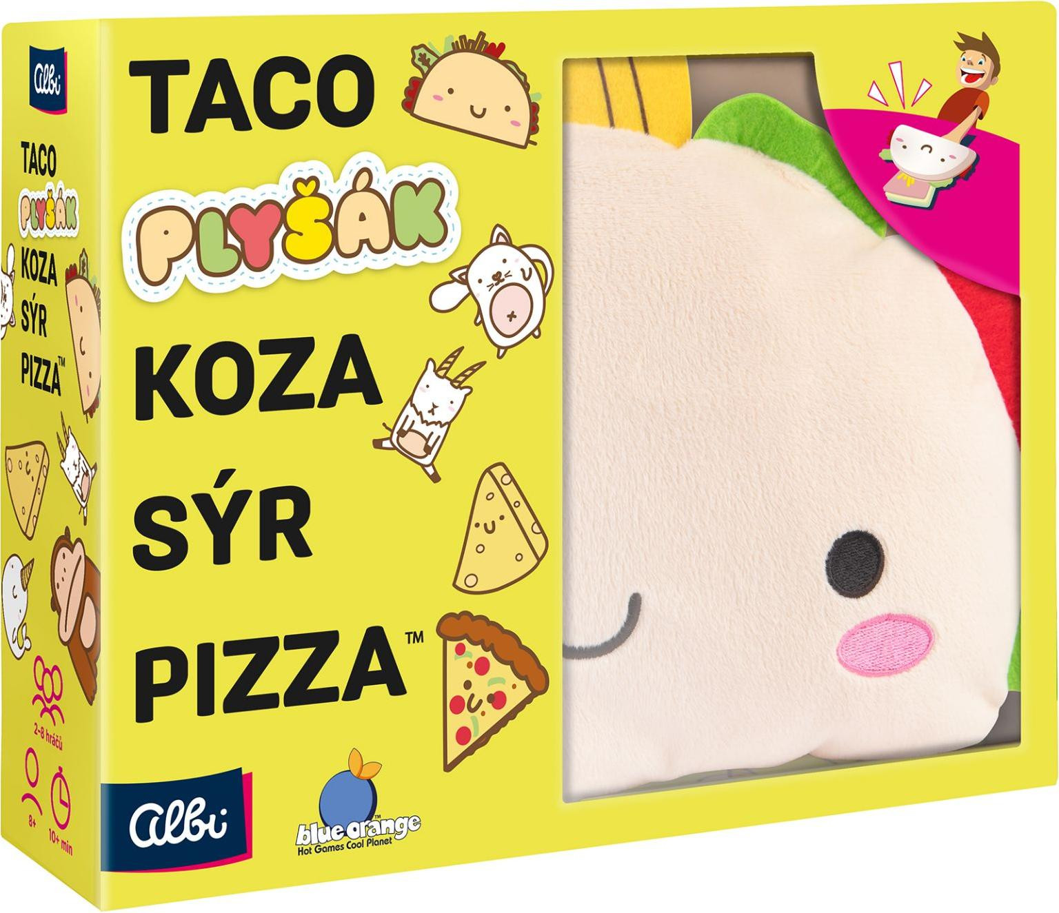 Albi Taco Pluche Knuffel Geit, Kaas en Pizza