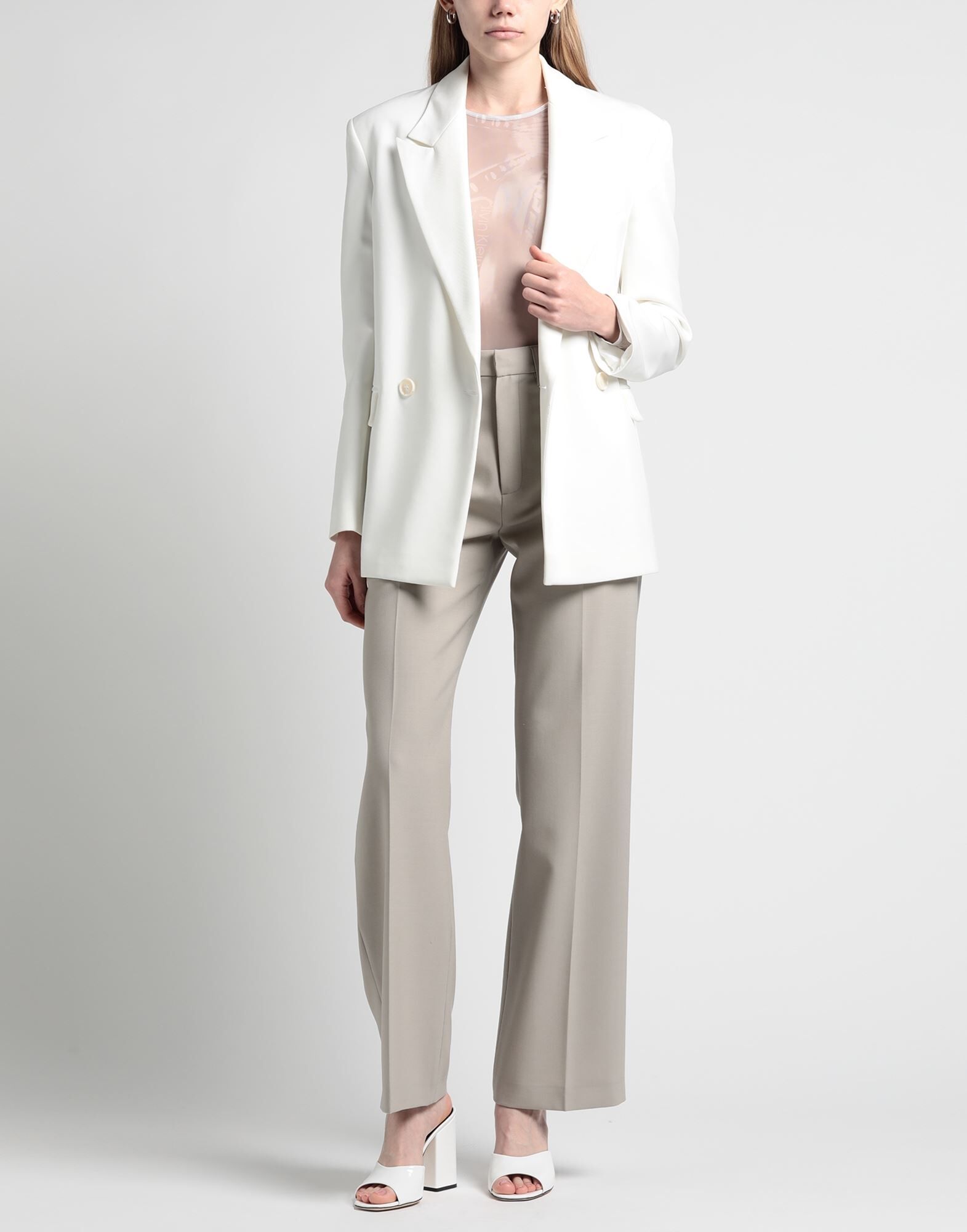 Lee Pantalones Mujer Gris perla XS Mujer