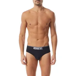 DIESEL Herren Slips, 6er Pack - UMBR-ANDRETHREEPACK, Briefs, Cotton Stretch, einfarbig Schwarz/Grau/Weiß / S