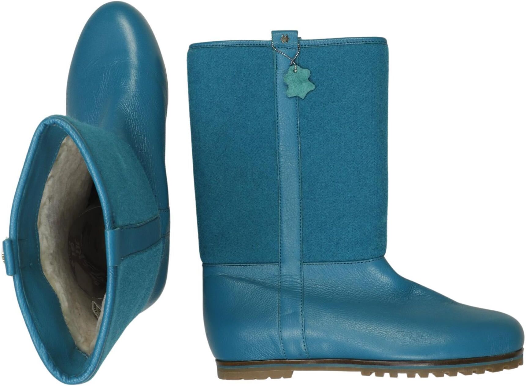 flip*flop Damen Stiefel, Türkis, Gr. EU 40, Leder - Second Hand