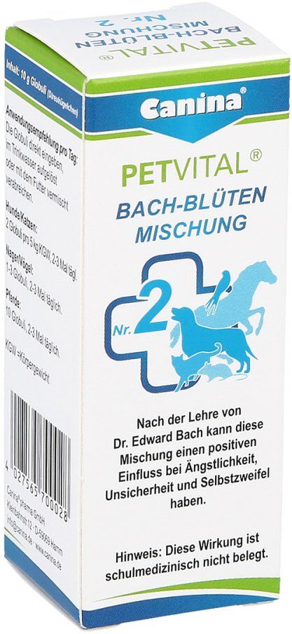 Petvital Bachblüten Nummer 2 Globuli veterinär