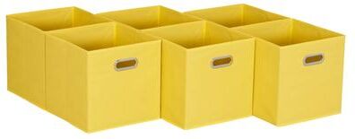 Household Essentials Open Fabric Cube Storage Bins, Set of 6