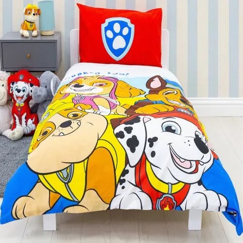 PAW Patrol Pupster peuterdekbedovertrek voor kinderen, 120 x 150 cm