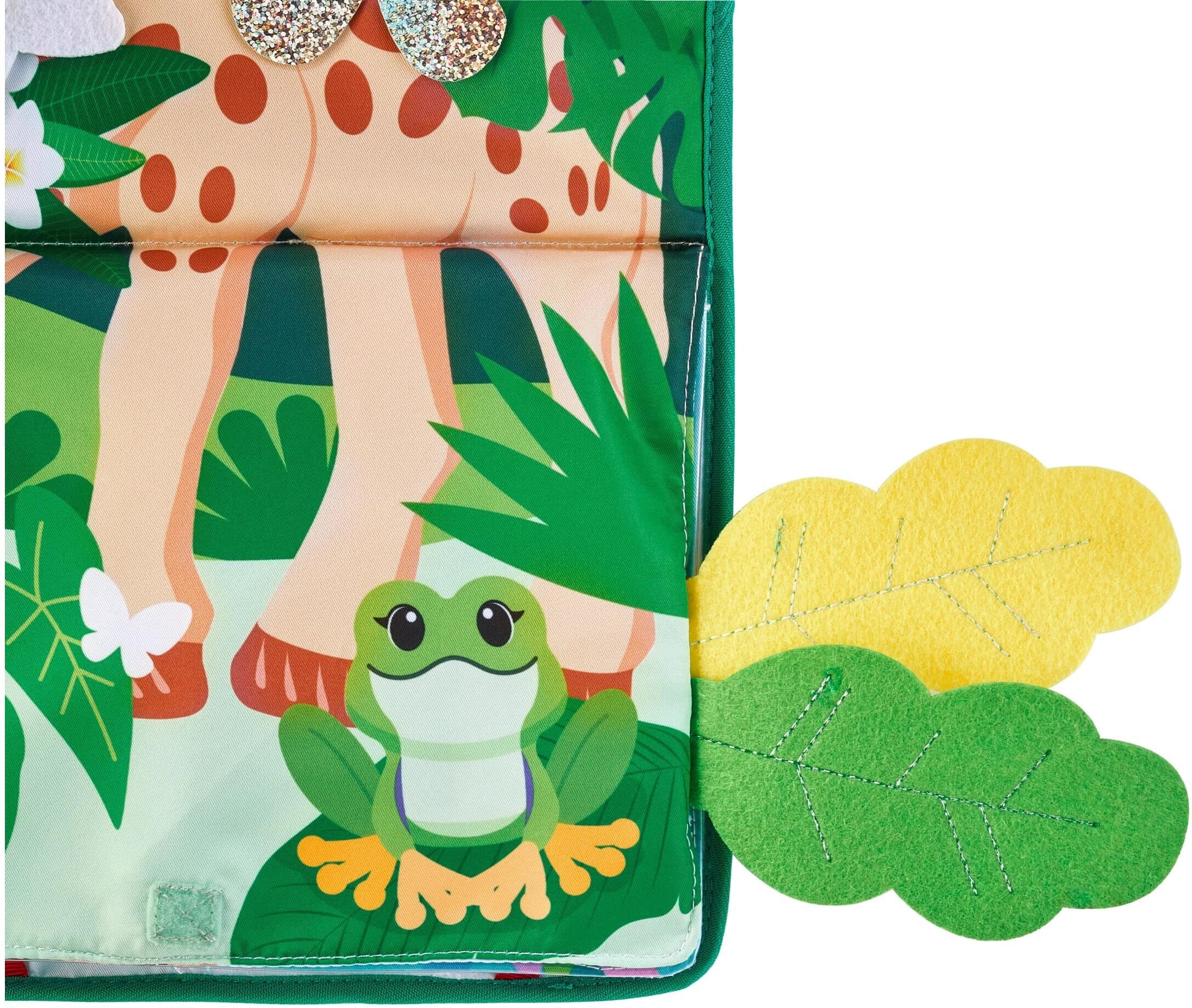 Stoffbuch SOPHIE LA GIRAFE "Aufklappbares Buch mit Ständer 18 x 23 x 4.4 cm", Kinder, mehrfarbig keine angabe, Lernspielzeug Stoffbuch mehrfarbig keine angabe Einheitsgröße