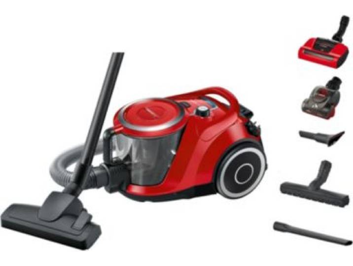 Bosch - Aspirateur Sans Sac Pro Animal Rouge Bgs41pet1