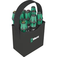 Schraubendreher-Satz Kraftform 2go 300 schwarz/grün, 11-teilig, im Köcher Wera 2go 4