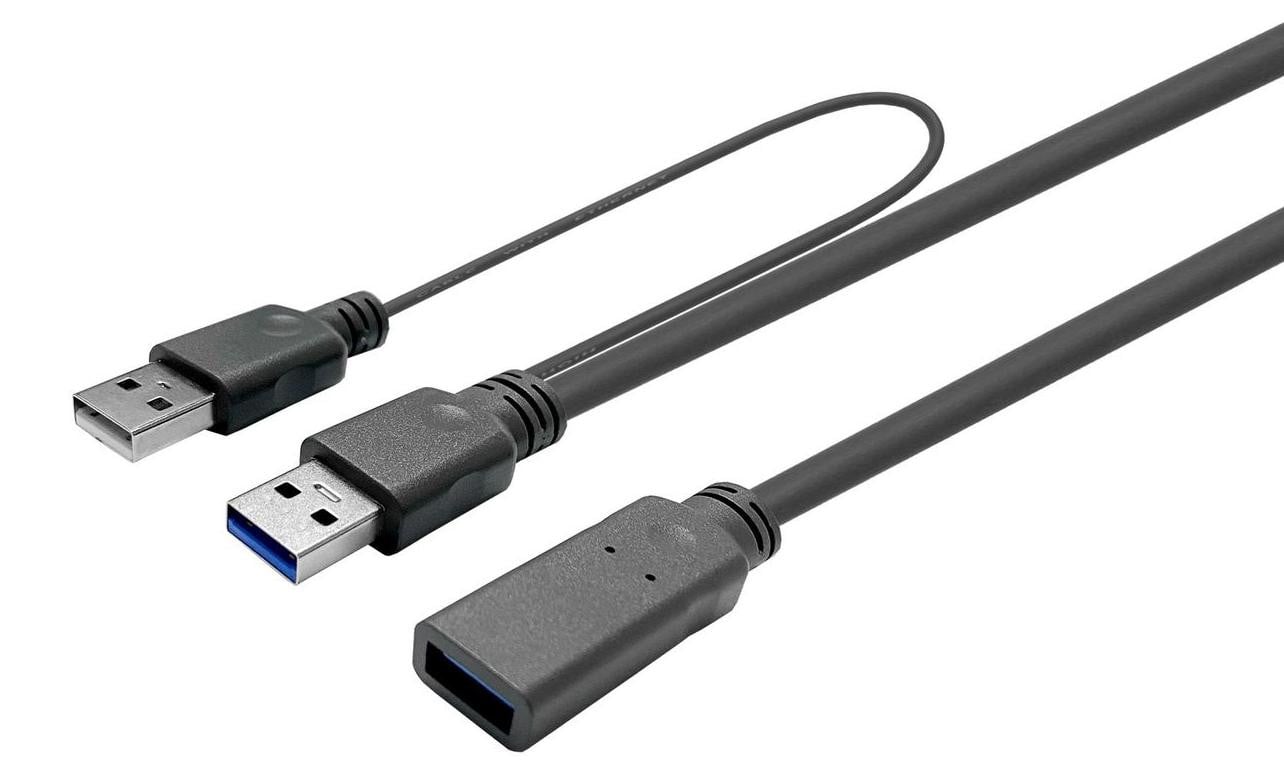 VivoLink PROUSB3AAF3C USB-A naar USB-A kabel, USB 3.2 Gen 1, 3 meter, zwart