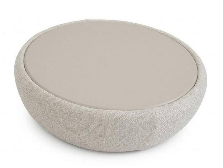 Xlmoebel Couchtisch Moderner runder Couchtisch in Grau für stilvolles Wohnen, Made in Europa