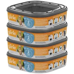Angelcare Pet Genie Nachfüllkassetten (4er Set) für Hundekot-Entsorgungssystem (Hund), Tierpflegegerät
