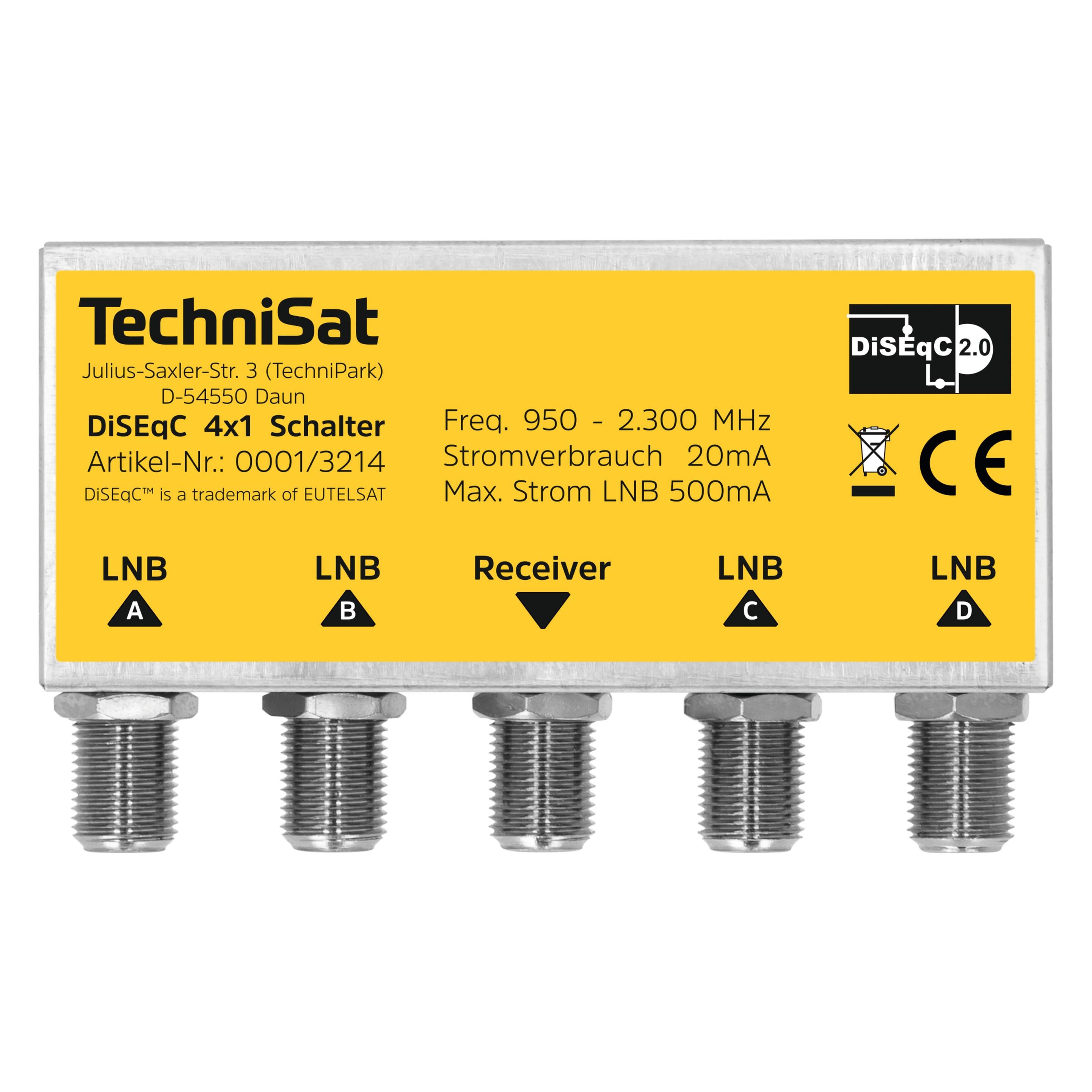 TechniSat 0001/3214DiSEqC 4x1 Schalter (DiSEqC) (0001/3214)