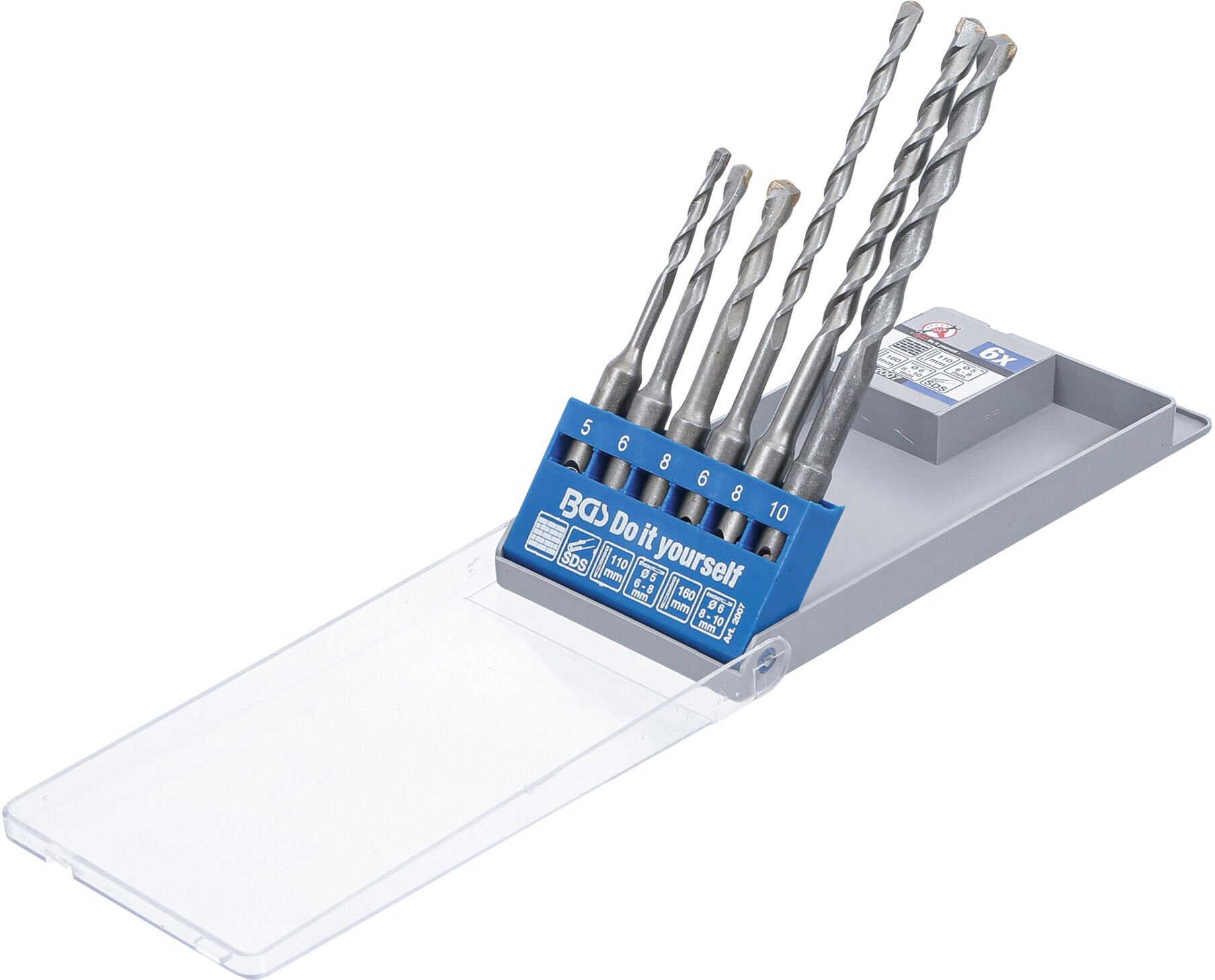 BGS Do it yourself Hammer-Bohrer-Satz SDS-Schaft, Hartmetallspitze 5 - 10 mm 6-tlg. (2007)