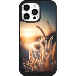 Nivocase Handyhülle für Apple iPhone 14 Pro Max Hülle NIVOpure Case Schwarz Natur Sonne Pampasgras (Apple iPhone 14 Pro Max), Smartphone Hülle, Schwarz