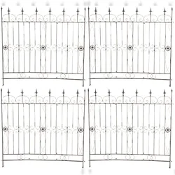 CLP 4er Set Gartenzäune Mangold bronze