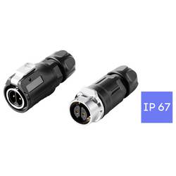 TRU COMPONENTS TC-15034212 Steckverbinder-Set Wasserdichter Steckverbinder Gesamtpolzahl: 2 1 St.