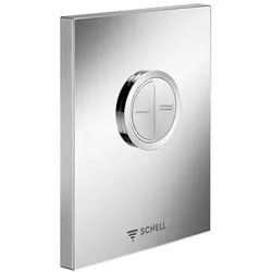 Schell Edition eco WC-Betätigungsplatte 028140699 verchromt, Niederdruck, Zweimengenspülung