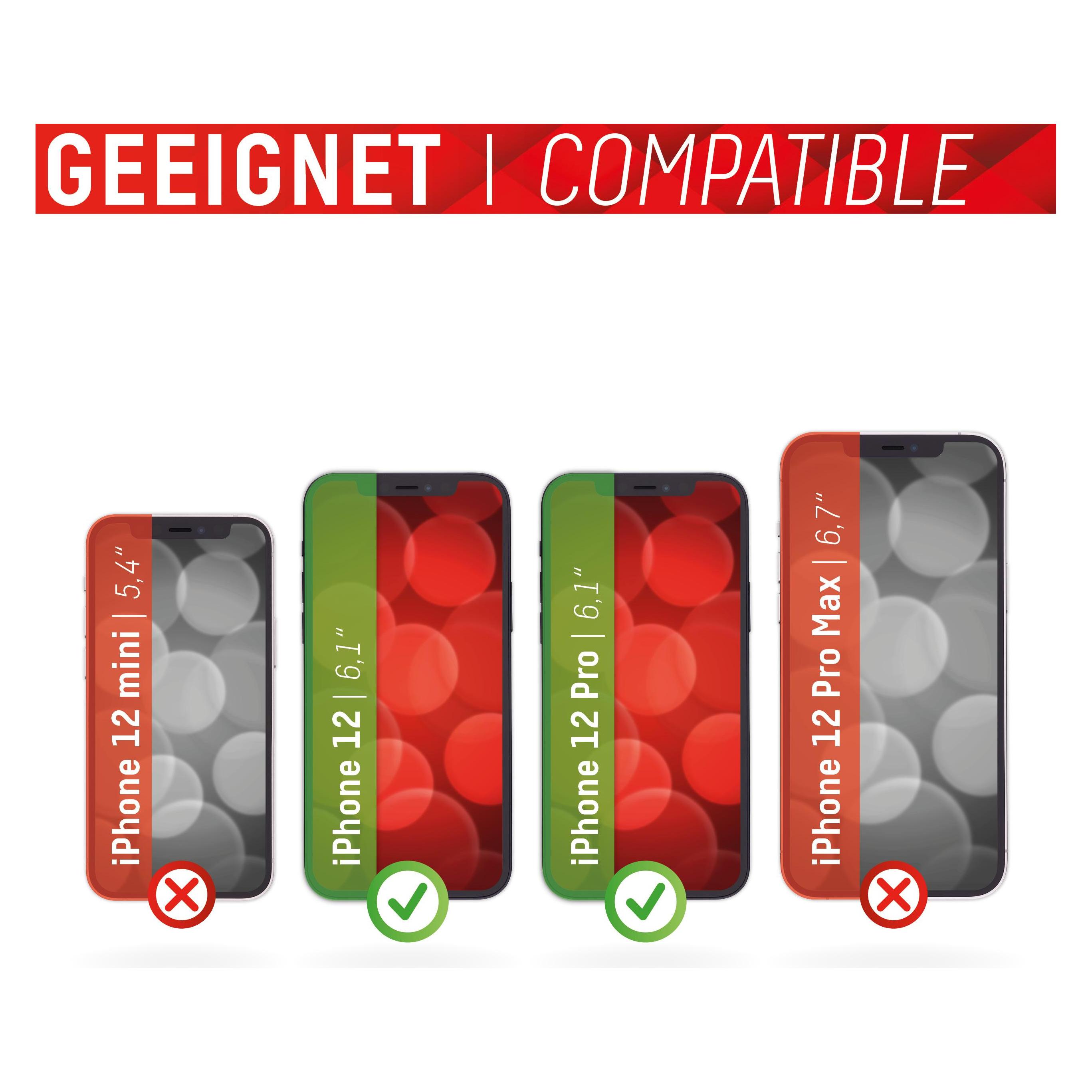 Displex Smart Glass, Displayschutzfolie (1 Stk., Apple iPhone 12, Apple iPhone 12 Pro) (01631)