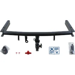 Westfalia Anhängerkupplung abnehmbar inkl. TowTec E-Satz 13polig spezifisch - SEAT EXEO