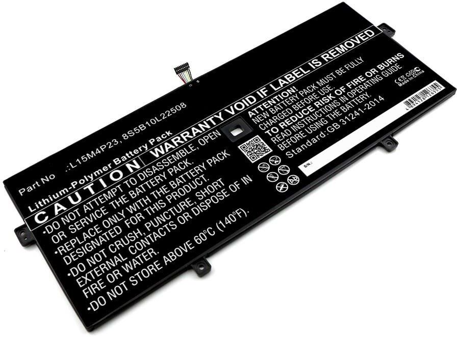 CoreParts Laptop Battery for Lenovo Yoga 910 / Yoga 5 Pro - 7.68V 9800mAh Li-Polymer, Black (replaces L15M4P23)