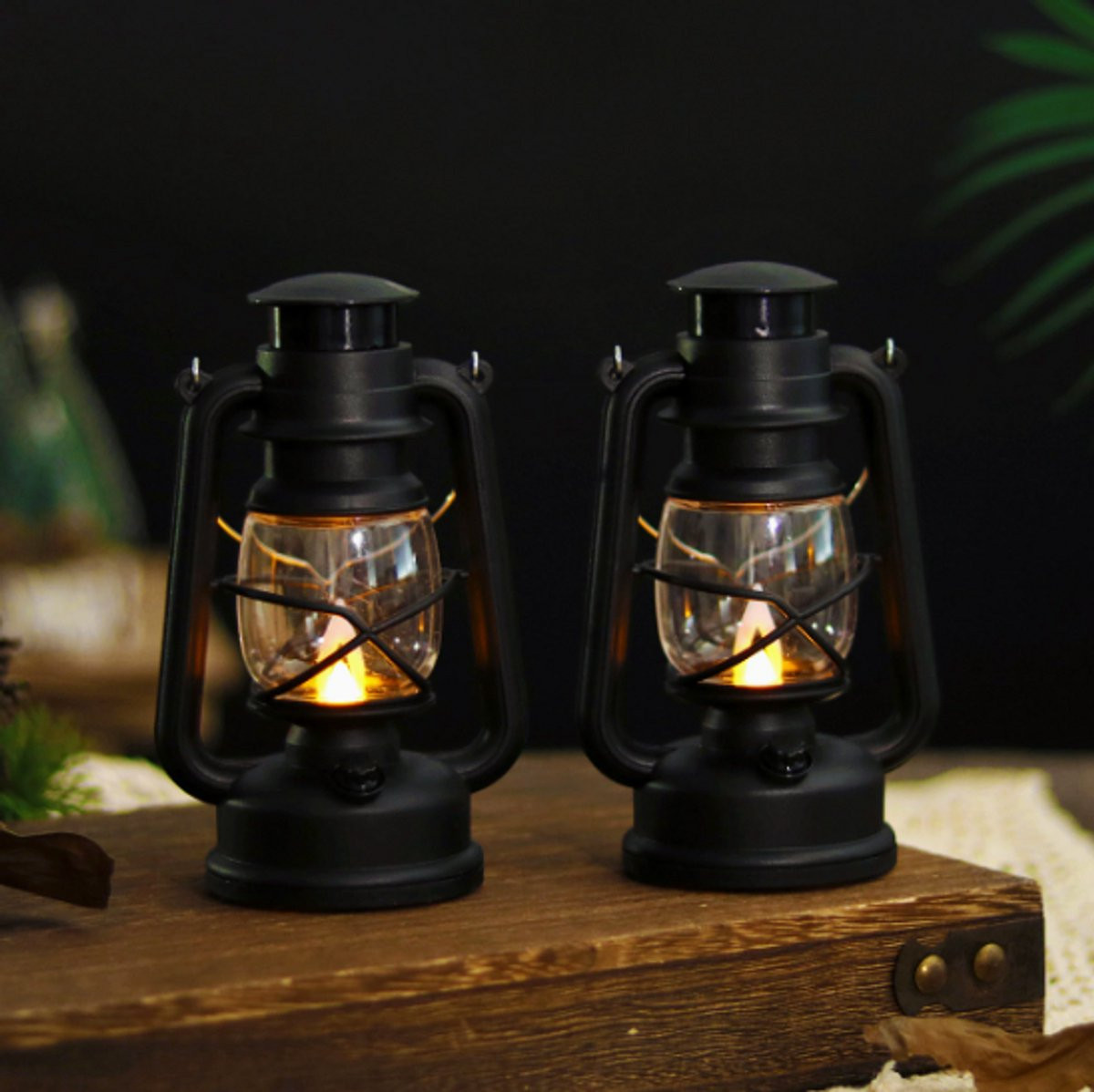 Retro Miniatuur Elektronische Kaarslamp voor Decoratie en Kerstverlichting