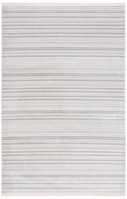 SAFAVIEH Whisper Mehtap Contemporary Stripe Fringe Rug