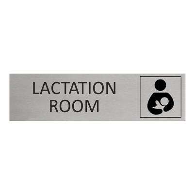 CombiCraft Aluminium Türschild Lactation Room 165x45mm mit 3M-Tape zur Befestigung, einfache Kennzeichnung von Räumen und Bereichen