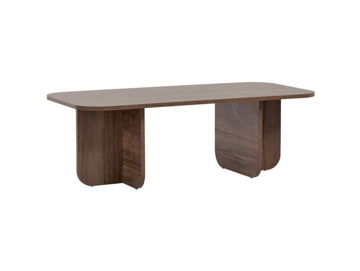 Salontisch Georis Nussbaum 100 Prozent Melaminbeschichtete Kiefer B 120 T 60 cm - Material: 100% Melaminbeschichtete Kiefer - Salontisch