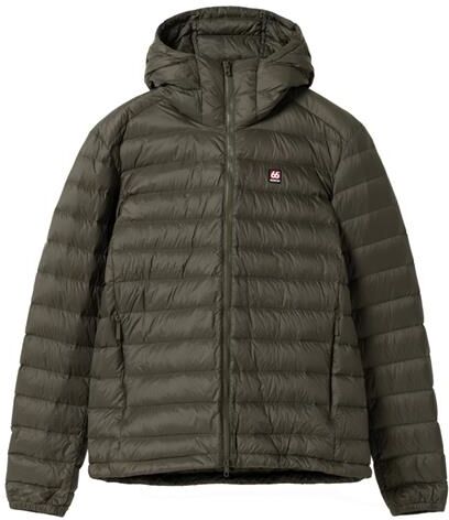 66°North Mens Keilir Hooded Down Jacket, Dark Glacial Clay XS