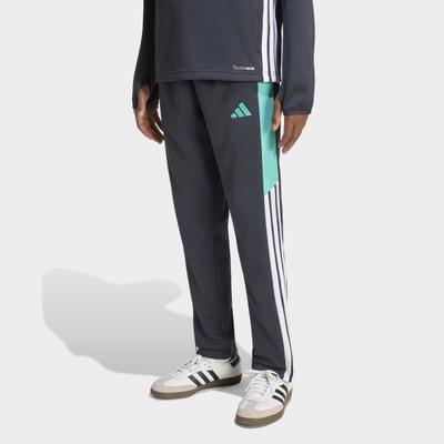 Trainingshose ADIDAS PERFORMANCE "TIRO 26 ESSENTIALS WINTERFESTE KIDS", Mädchen, Gr. 128, N-Gr, night grau, mint rush, weiß,, Obermaterial: 100% Polyester, Hosen Trainingshose