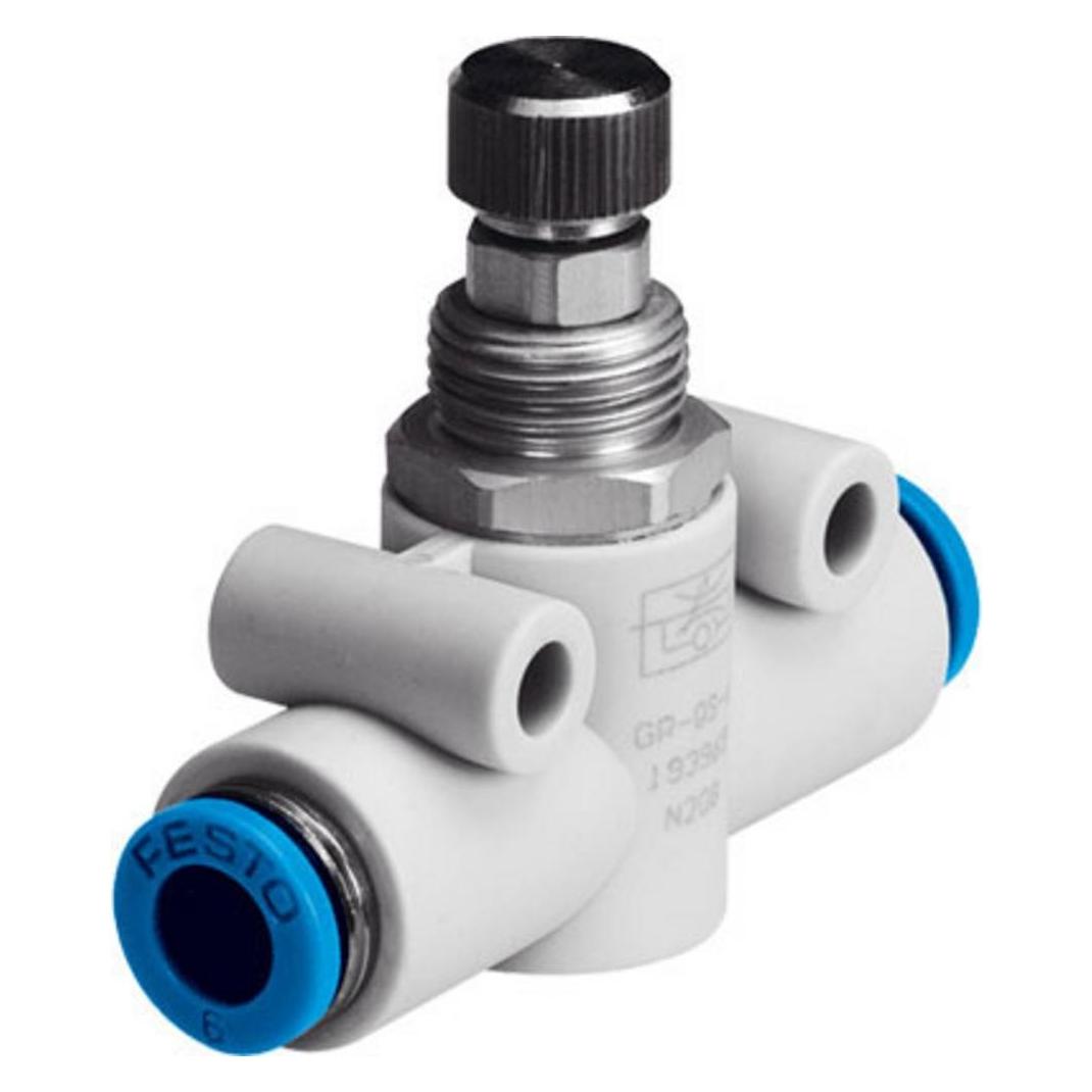 Festo Inline Flow Controller 6mm Push-in (GR-QS-6)