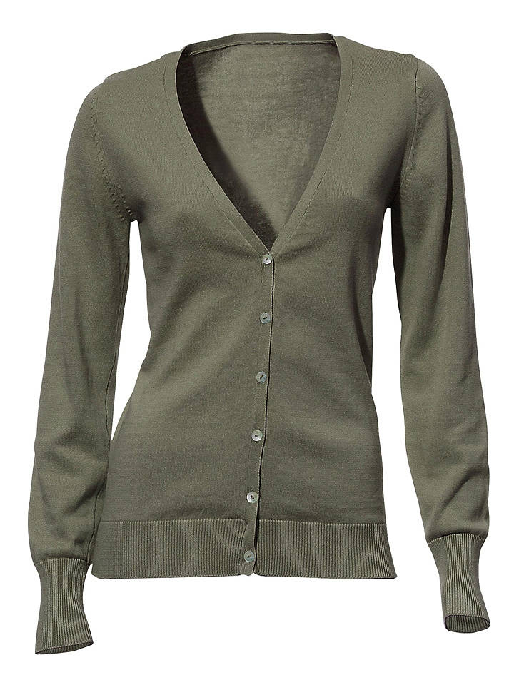 Heine Cardigan in Oliv - 46