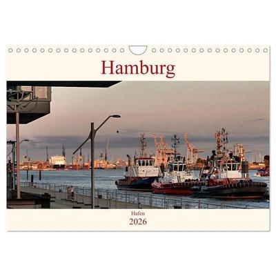 Hamburg Hafen (Wandkalender 2026 DIN A4 quer), CALVENDO Monatskalender
