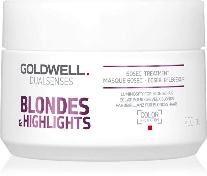 Goldwell Dualsenses Blondes & Highlights Regenerierende Maske neutralisiert gelbe Verfärbungen 200 ml