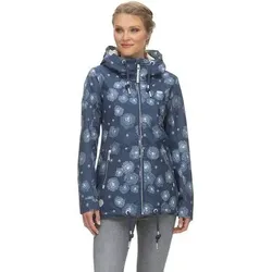 RAGWEAR Ragwear Damen Jacke W ZUZKA FLOWER, Größe S in Blau Blau