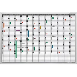 Magnetoplan, Präsentationstafel, Permanente Jahresübersicht Deutsch (90 x 60 cm)