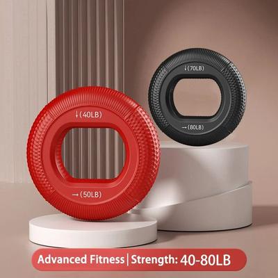 Uplift Essentials Silicone Finger Gripper And Hand Strengthener 40 80lb 2pcs