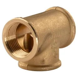 Messing Gewinde-Fitting T-Stück 1"IG - 1"IG - 1"IG (DN 25) - schwere Ausführung