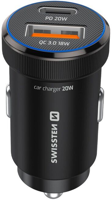 CARREGADOR ISQUEIRO SWISSTEN 2PORTAS 20W