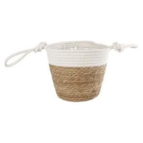 Korb Blois L Natur/Weiss Weide Topf 21 23x17x35cm (35 x 17 x 35 cm) (33337634)
