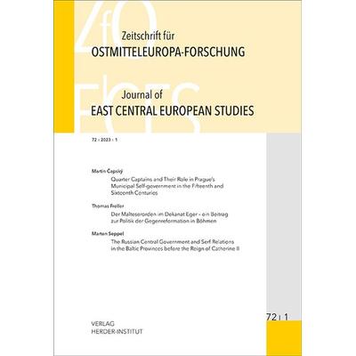 Zeitschrift für Ostmitteleuropa-Forschung (ZfO) 72/1 / Journal of East Central European Studies (JECES), Taschenbuch von , Verlag Herder-Institut,