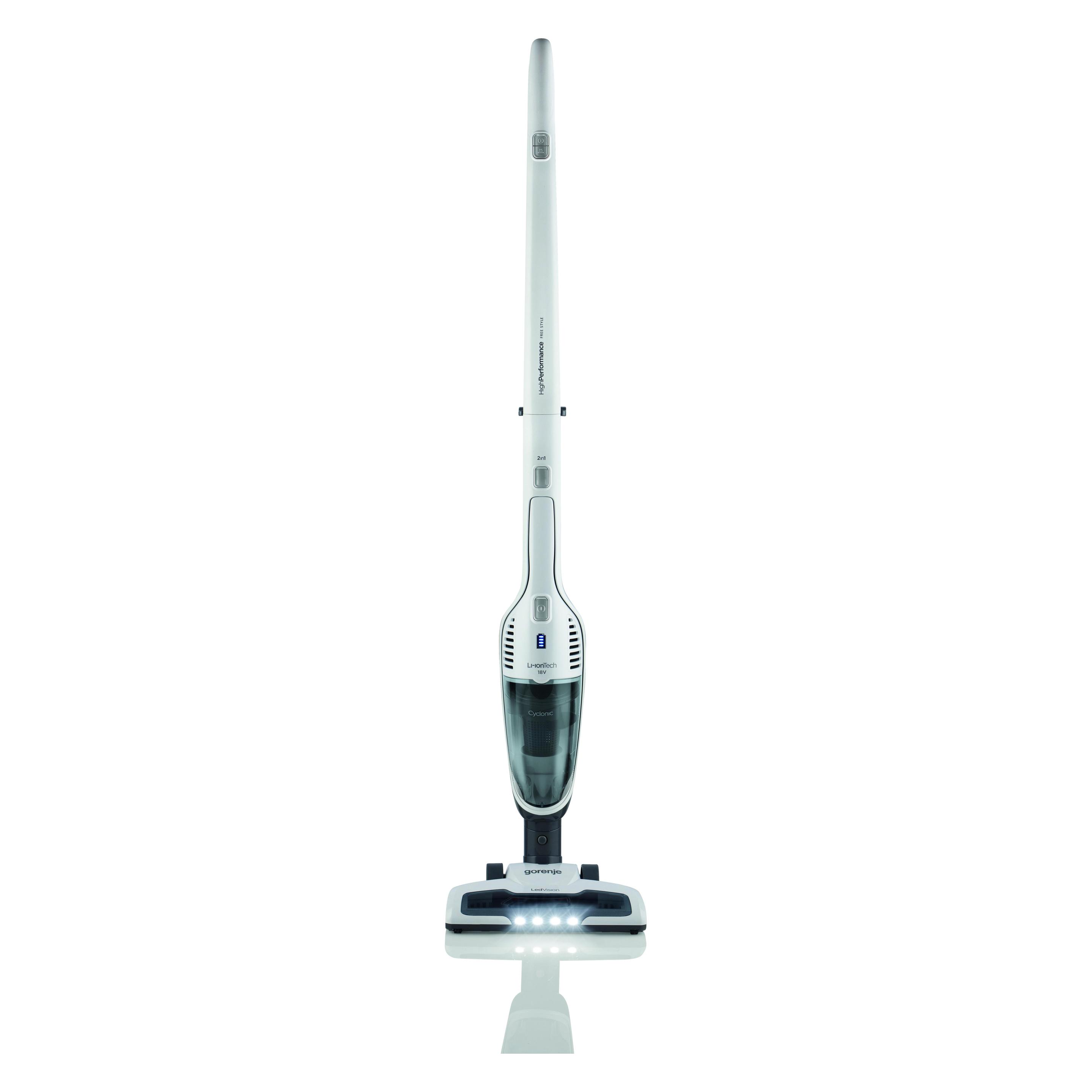 Gorenje SVC180FW Vacuum cleaner, Handstick 2in1, Operating time 50 min, Dust container 0.6 L, Chargi (735396)