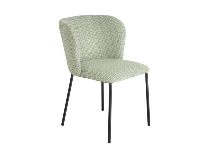 Design Esszimmerstuhl „Lyon“ Bouclé Grün/Rosa Invicta Interiors